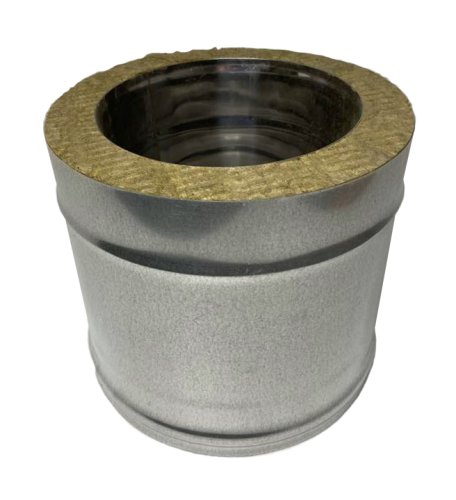 Дымоход Феррум утепленный нержавеющий (430/0,8мм)/оцинкованный ф150/210 L=0,25м по воде